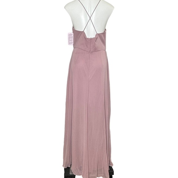 Jenny Packham dusty rose high low ruffle bridesmaid dress NWT 12 - Picture 2 of 8